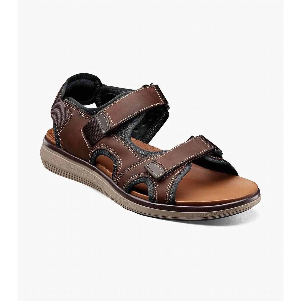 NEW FLORSHEIM men's venture river sandal in brown